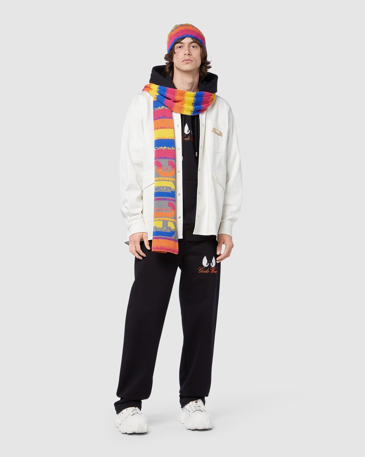 Sweat À Capuche GCDS Daffy Duck Regular Hoodie Homme Noir | 593640-EYR