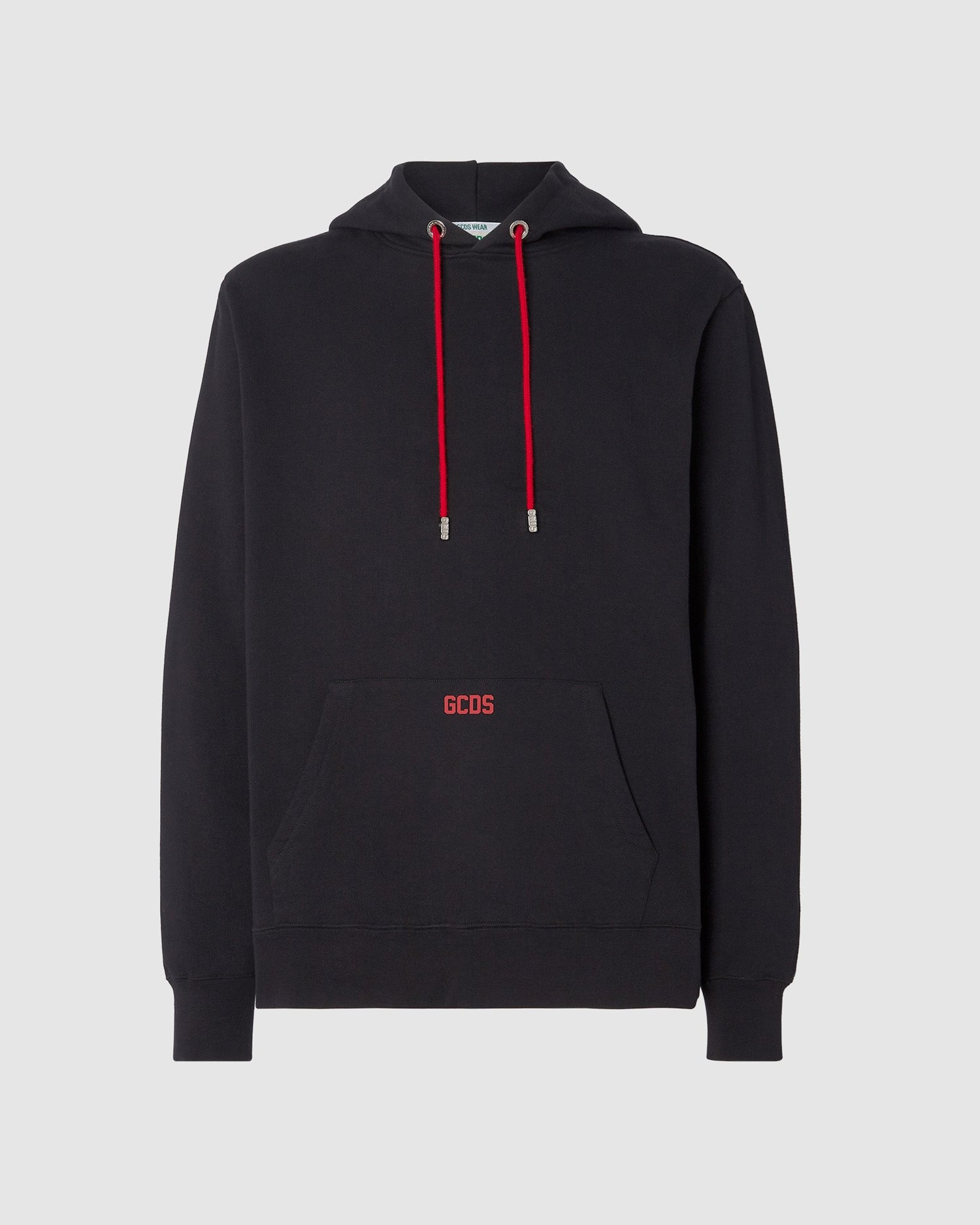 Sweat À Capuche GCDS Eco Logo Regular Hoodie Homme Noir | 451076-AKZ