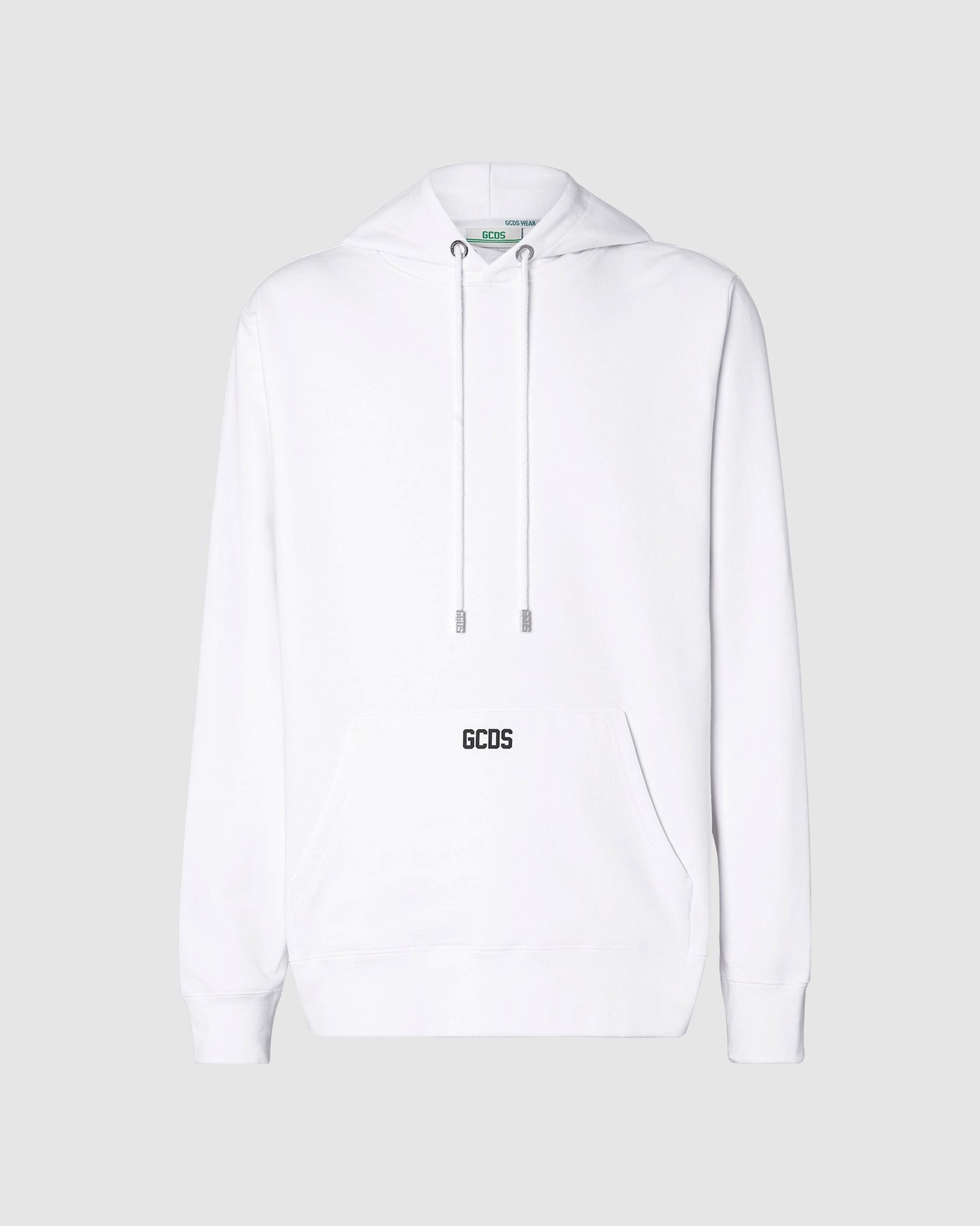 Sweat À Capuche GCDS Eco Logo Regular Hoodie Homme Blanche | 604983-TDK