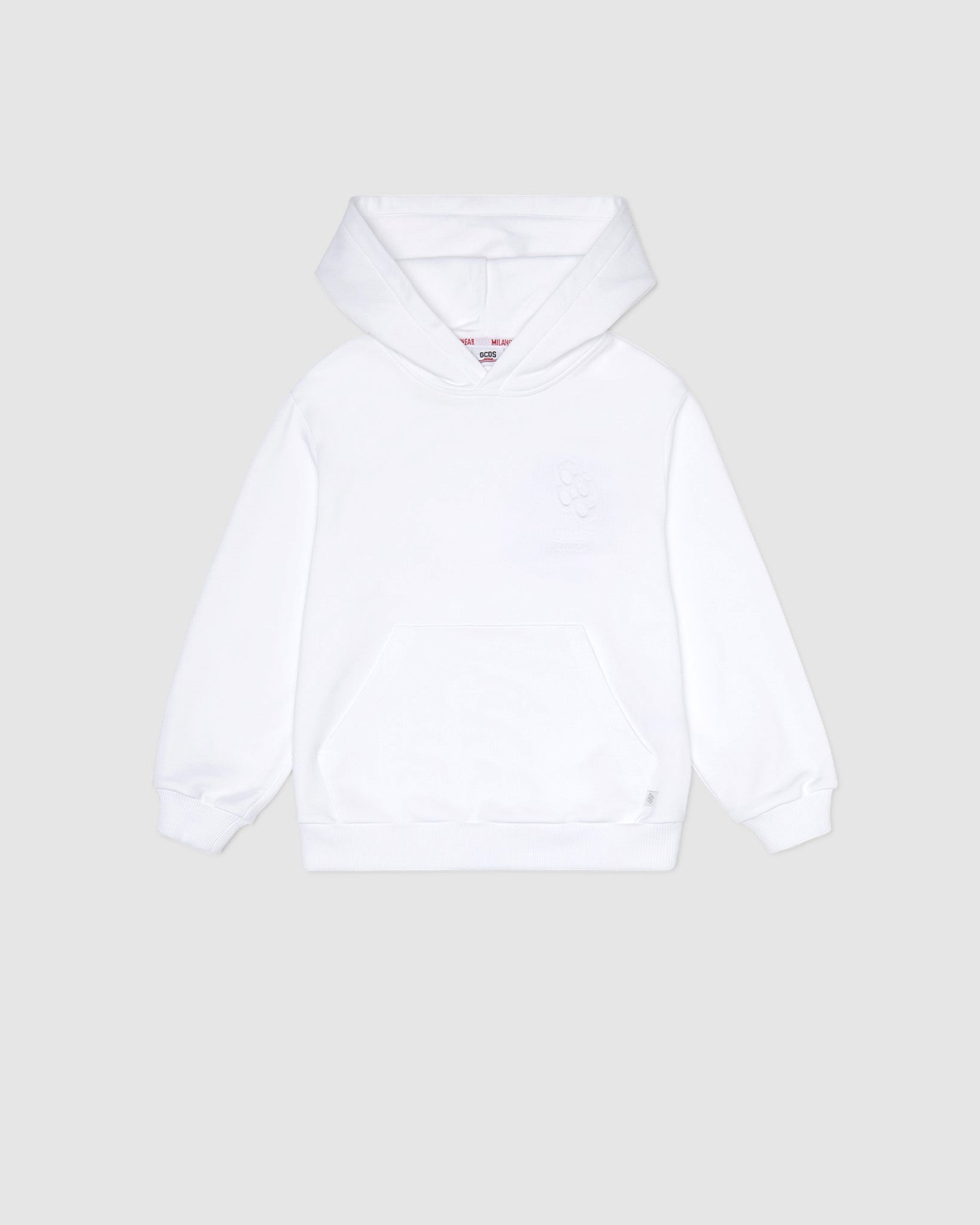 Sweat À Capuche GCDS Bliss Logo Hoodie Enfant Blanche | 176542-WPS