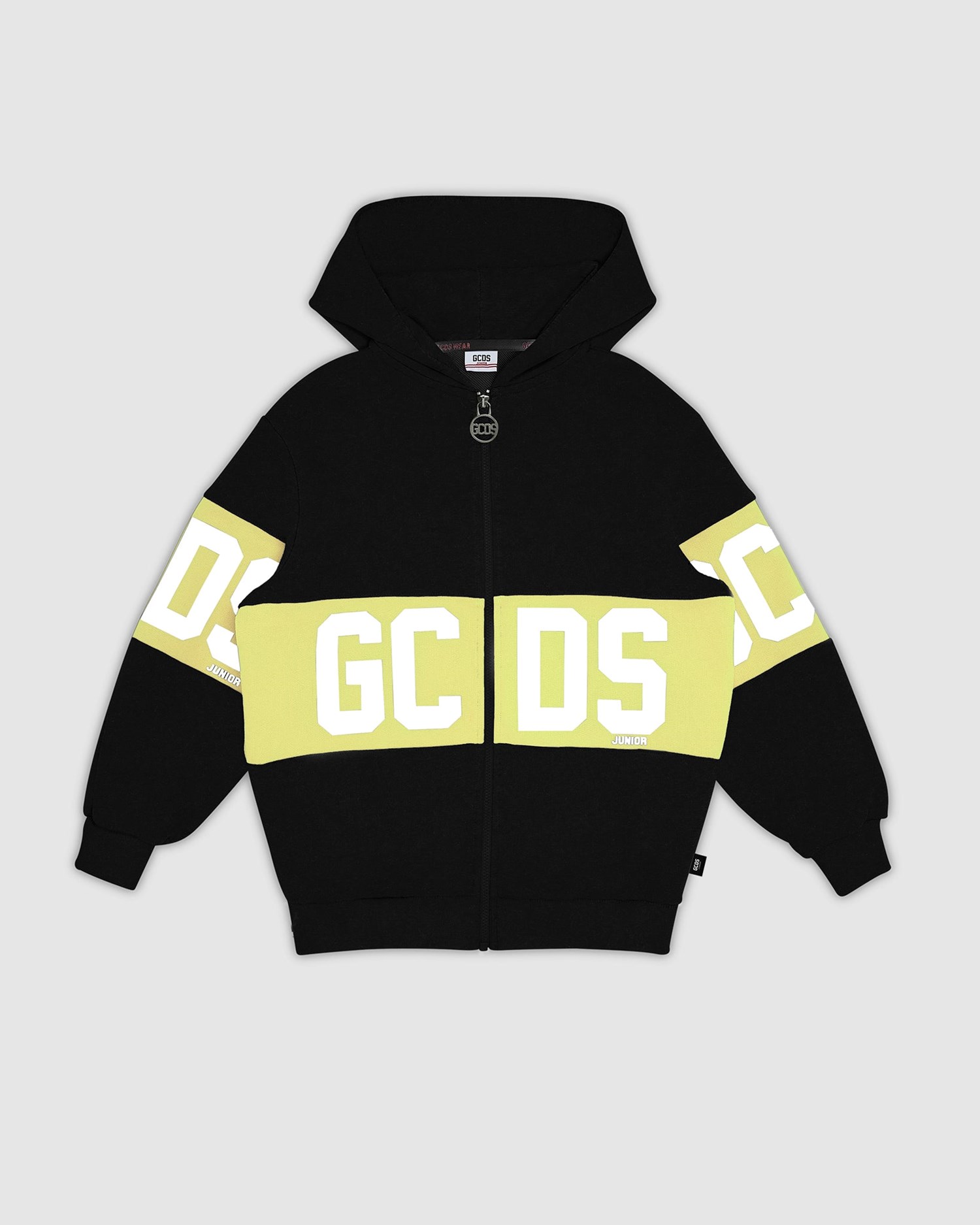 Sweat À Capuche GCDS Logo Band Hoodie Enfant Lime | 253780-BKH