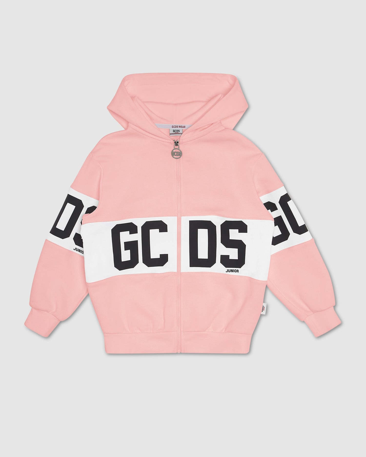 Sweat À Capuche GCDS Logo Band Hoodie Enfant Rose | 916347-RVX