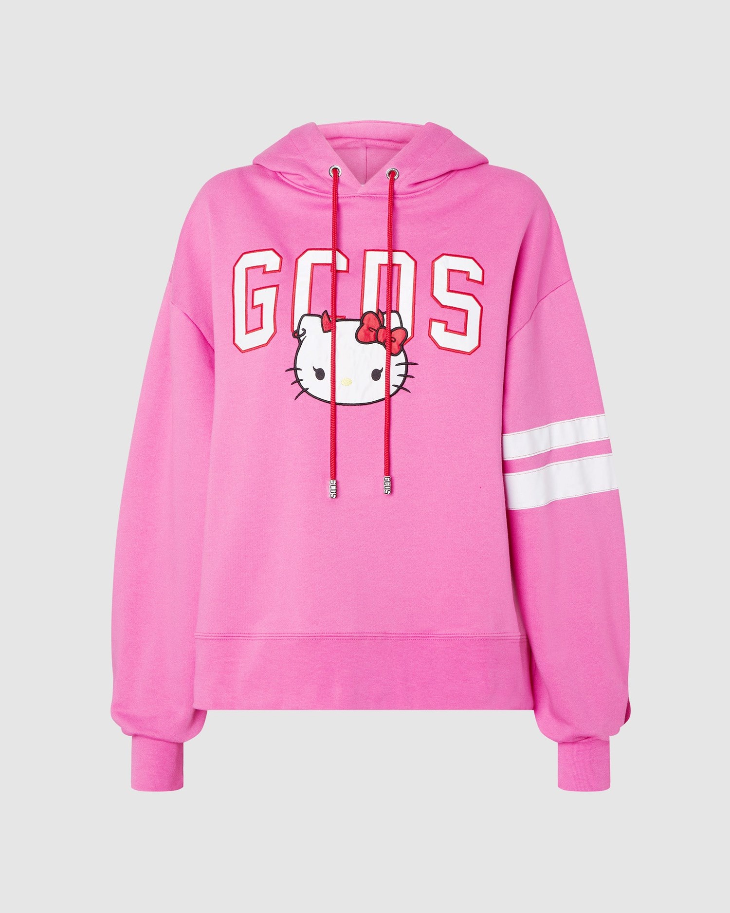 Sweat À Capuche GCDS Hello Kitty Oversized Hoodie Femme Fushia | 703269-MGS
