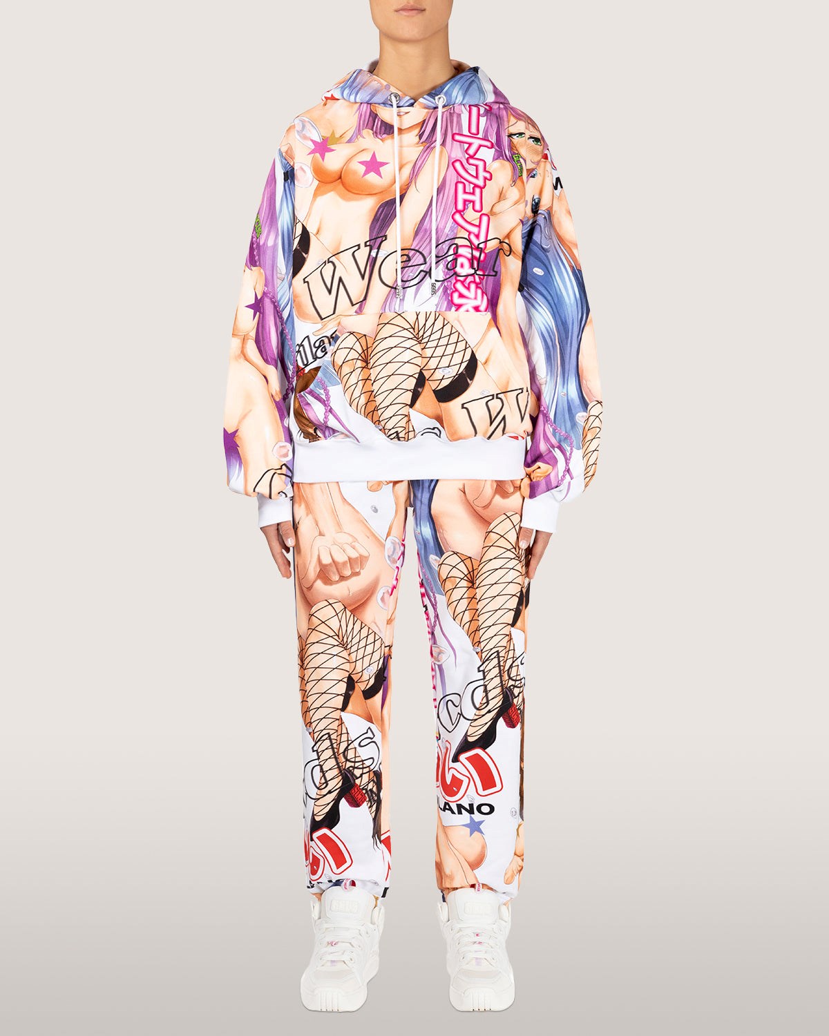 Sweat À Capuche GCDS Hentai Hoodie Homme Multicolore | 425701-DVB