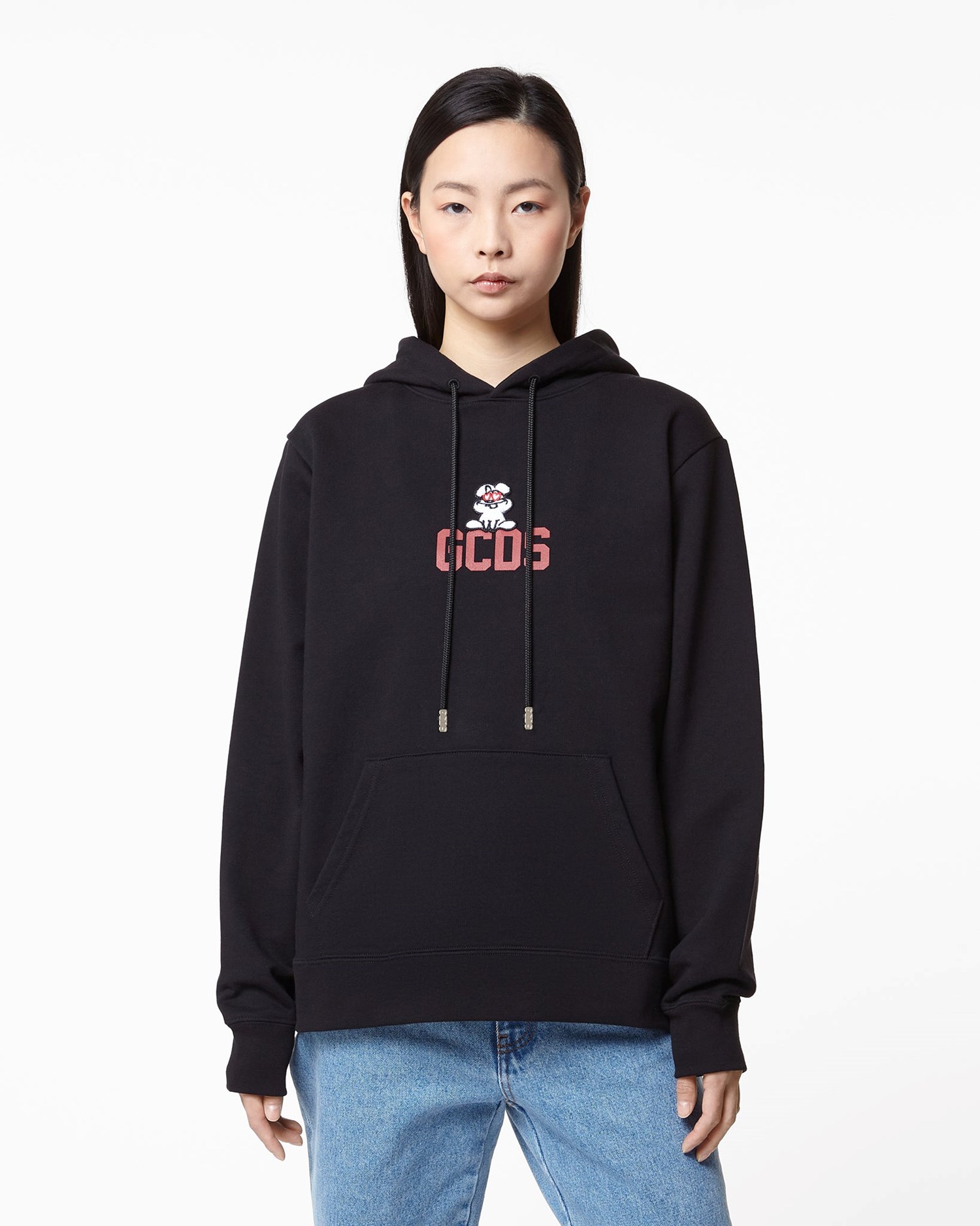 Sweat À Capuche GCDS Lunar New Year Hoodie Femme Noir | 259436-SNQ