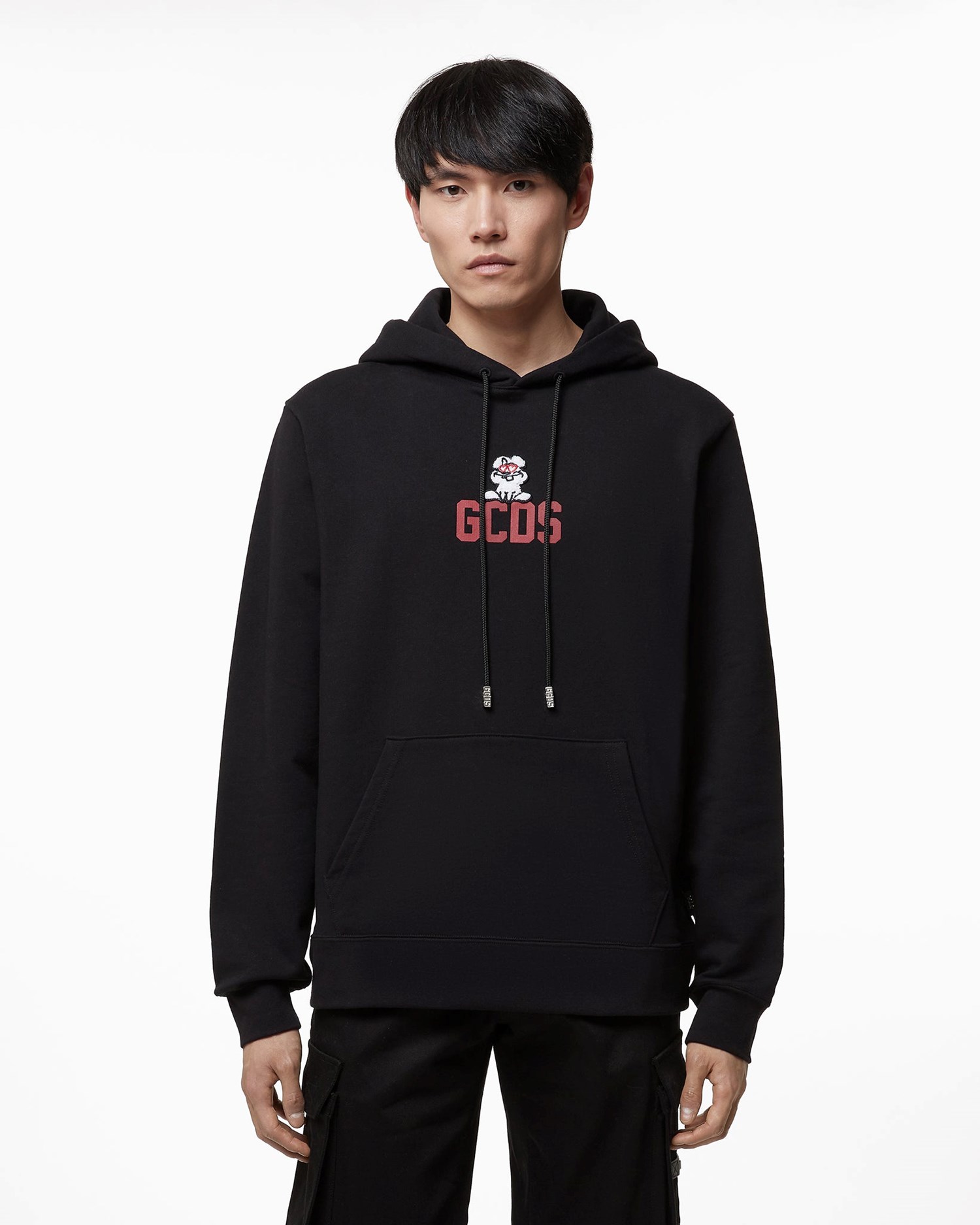 Sweat À Capuche GCDS Lunar New Year Hoodie Femme Noir | 259436-SNQ