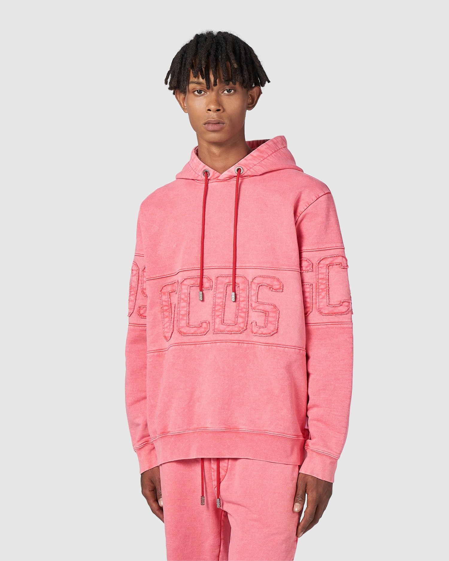 Sweat À Capuche GCDS Overdyed Gcds Regular Hoodie Homme Noir | 142307-AKZ