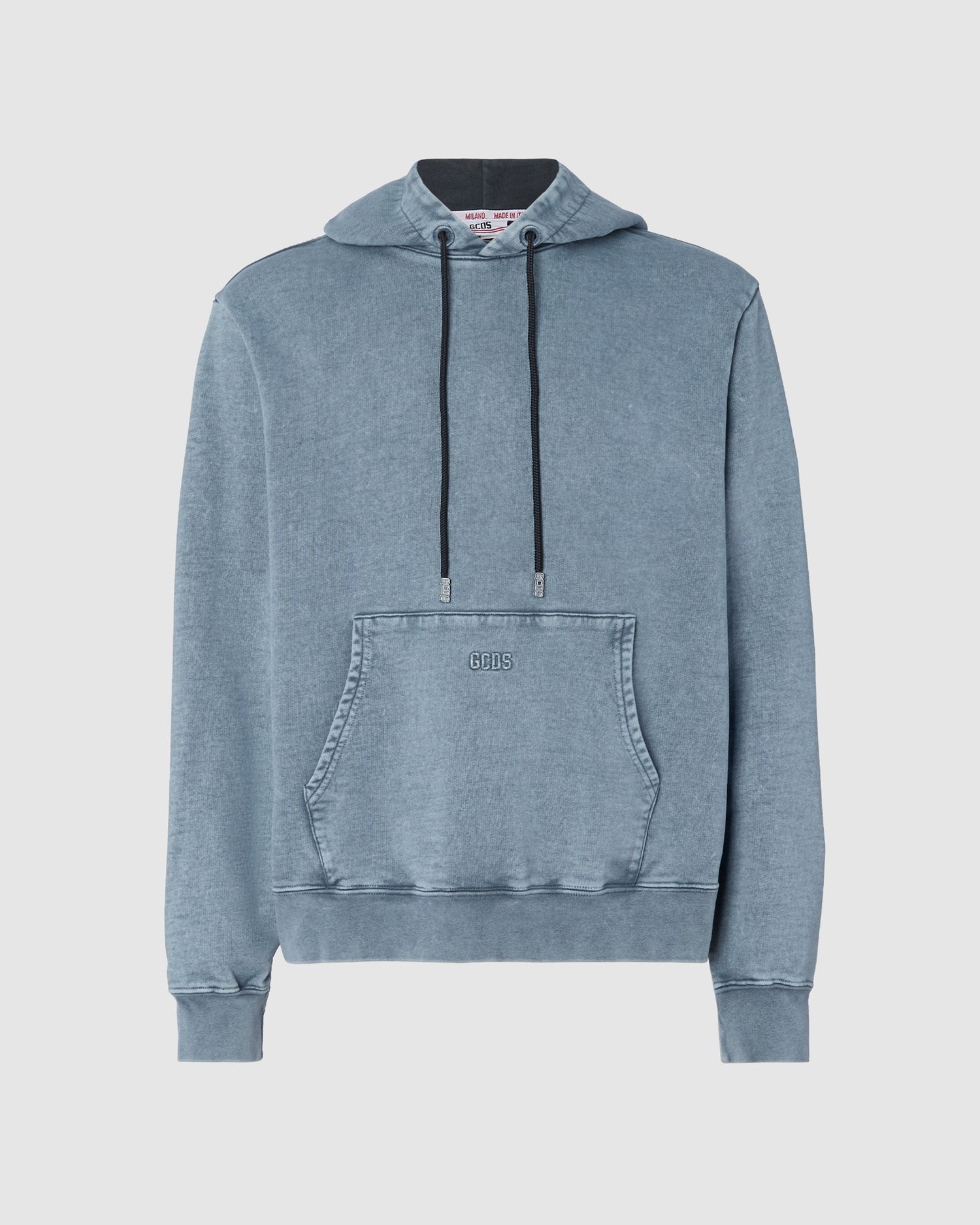Sweat À Capuche GCDS Overdyed Gcds Regular Hoodie Homme Noir | 142307-AKZ
