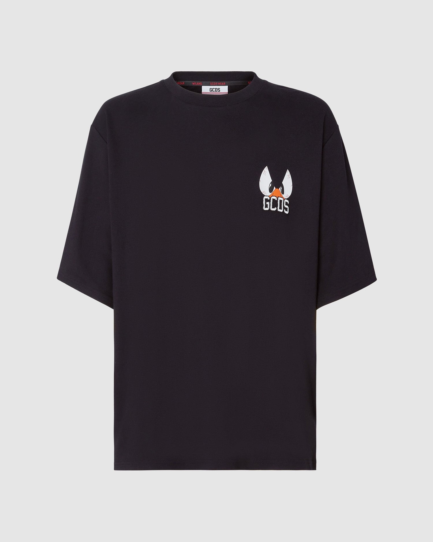 T Shirts GCDS Daffy Duck Oversized T-shirt Homme Noir | 903215-XTO