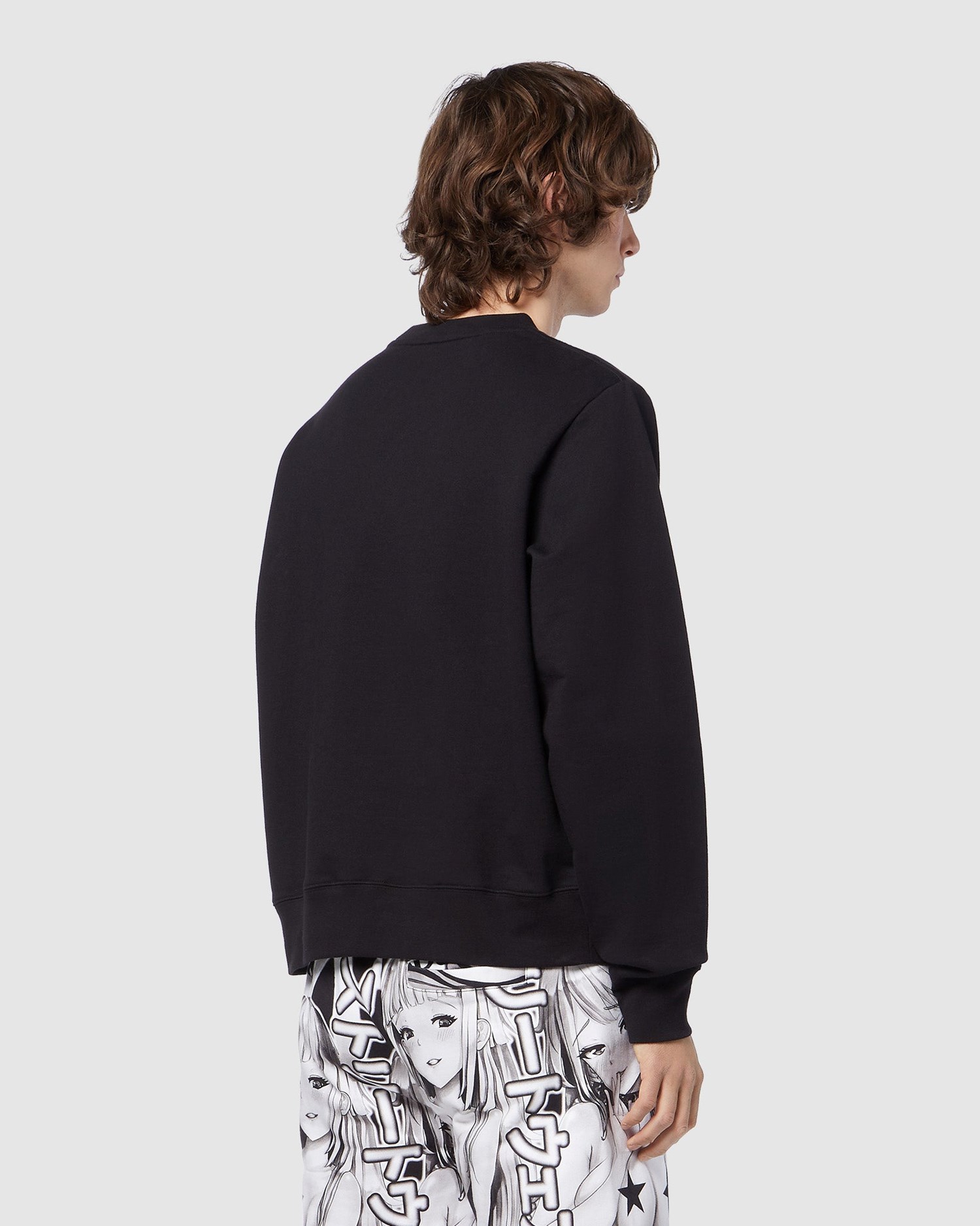 T Shirts GCDS Eco Logo Long Sleeves T-shirt Homme Noir | 480796-FTJ