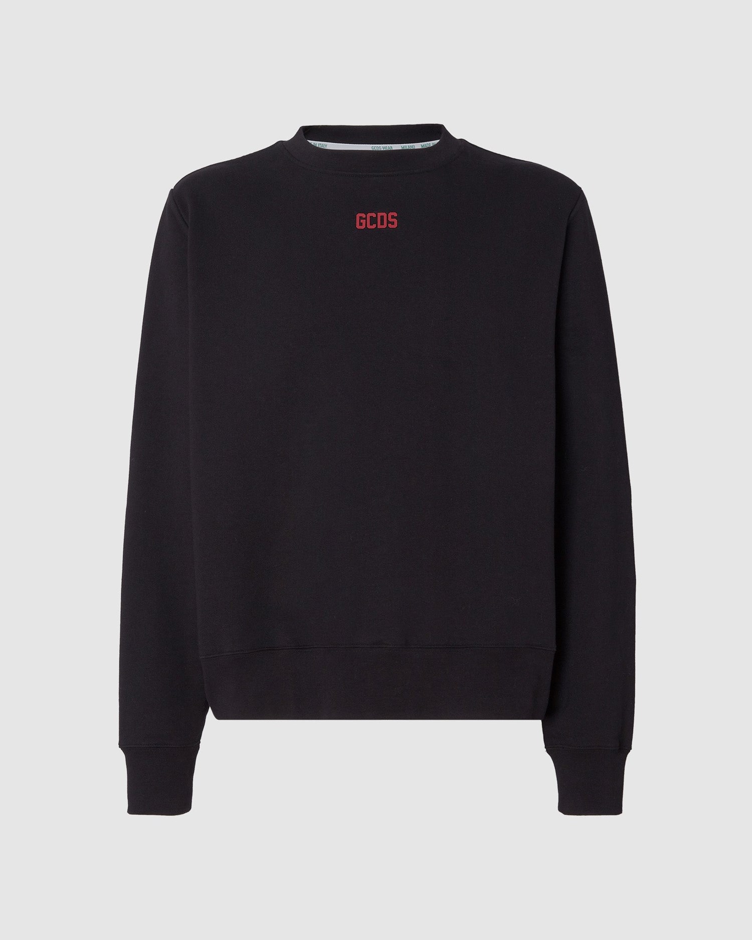 T Shirts GCDS Eco Logo Long Sleeves T-shirt Homme Noir | 480796-FTJ