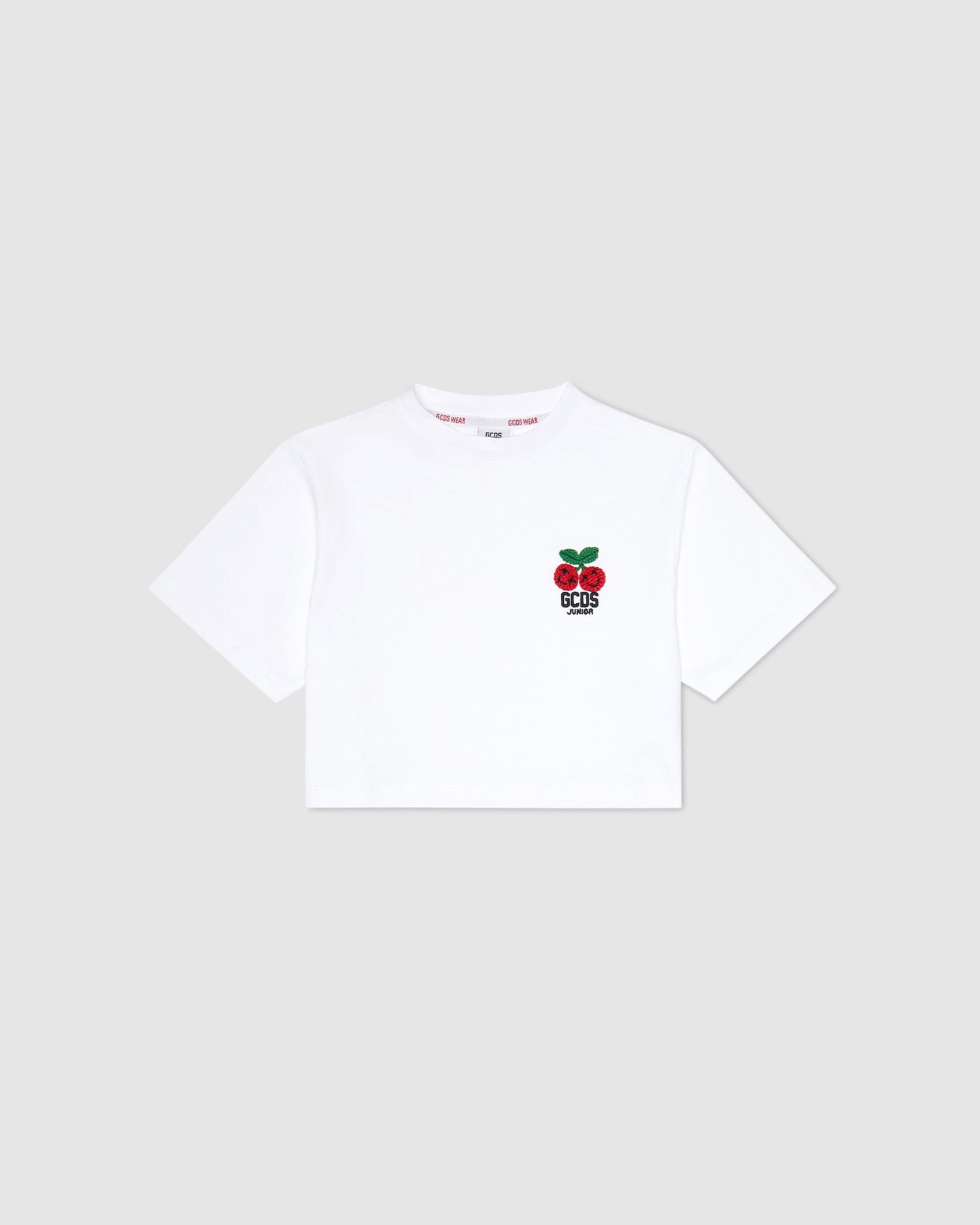 T Shirts GCDS Cherry T-shirt Enfant Blanche | 375902-MLF