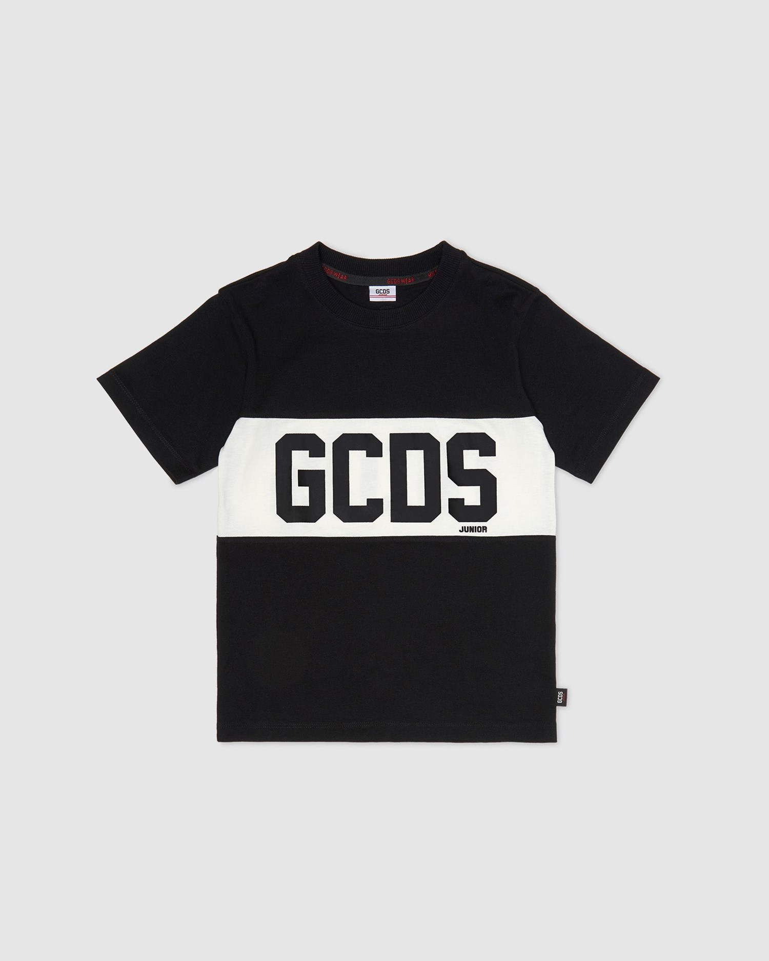 T Shirts GCDS Logo Band T-shirt Enfant Noir | 204951-GJS