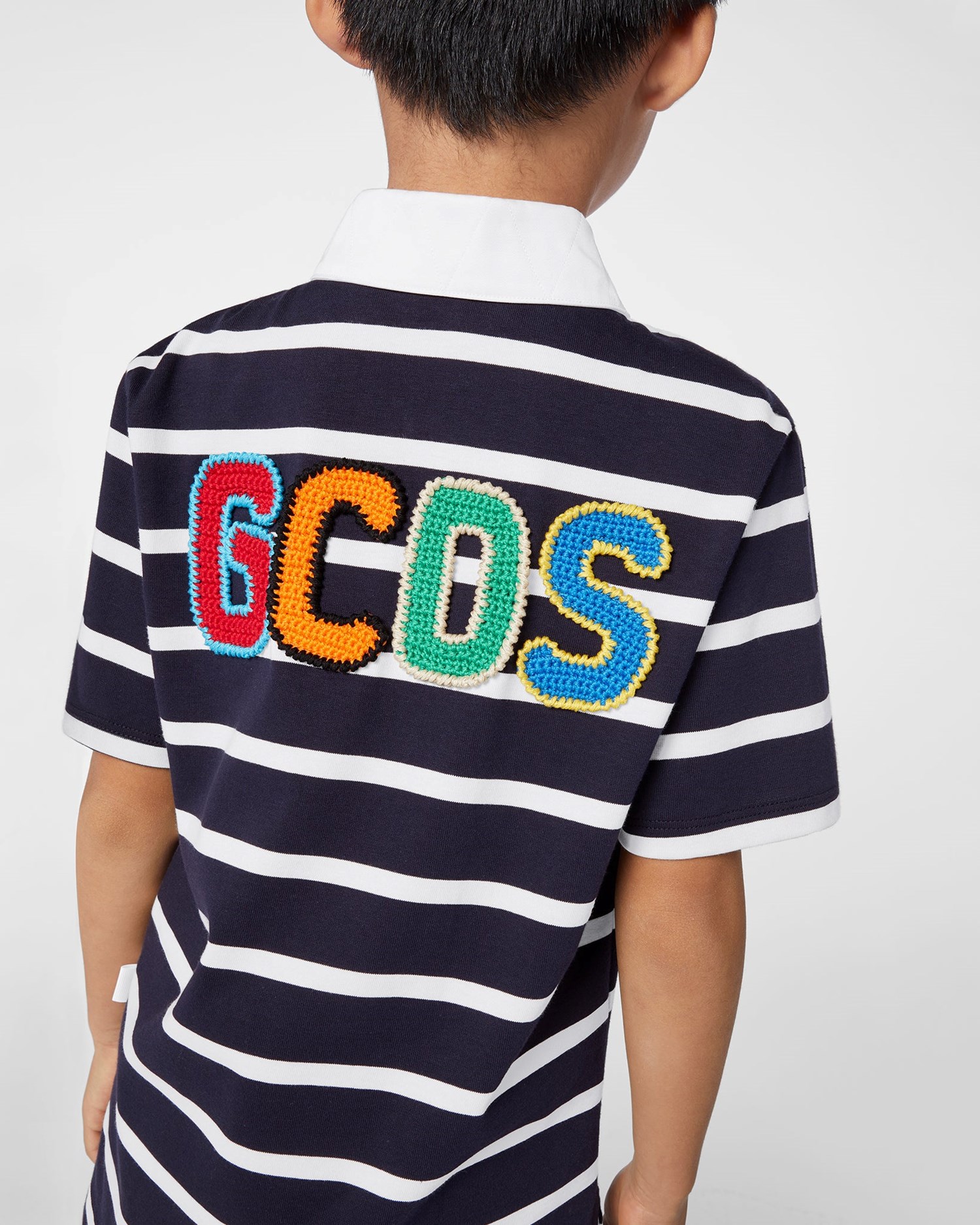 T Shirts GCDS Rugby Polo Enfant Multicolore | 498536-NFK