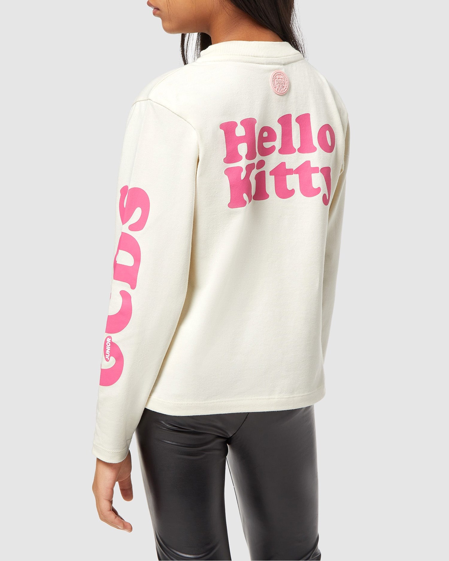 T Shirts GCDS Hello Kitty Longsleeves T-shirt Enfant Blanche | 250643-SOT