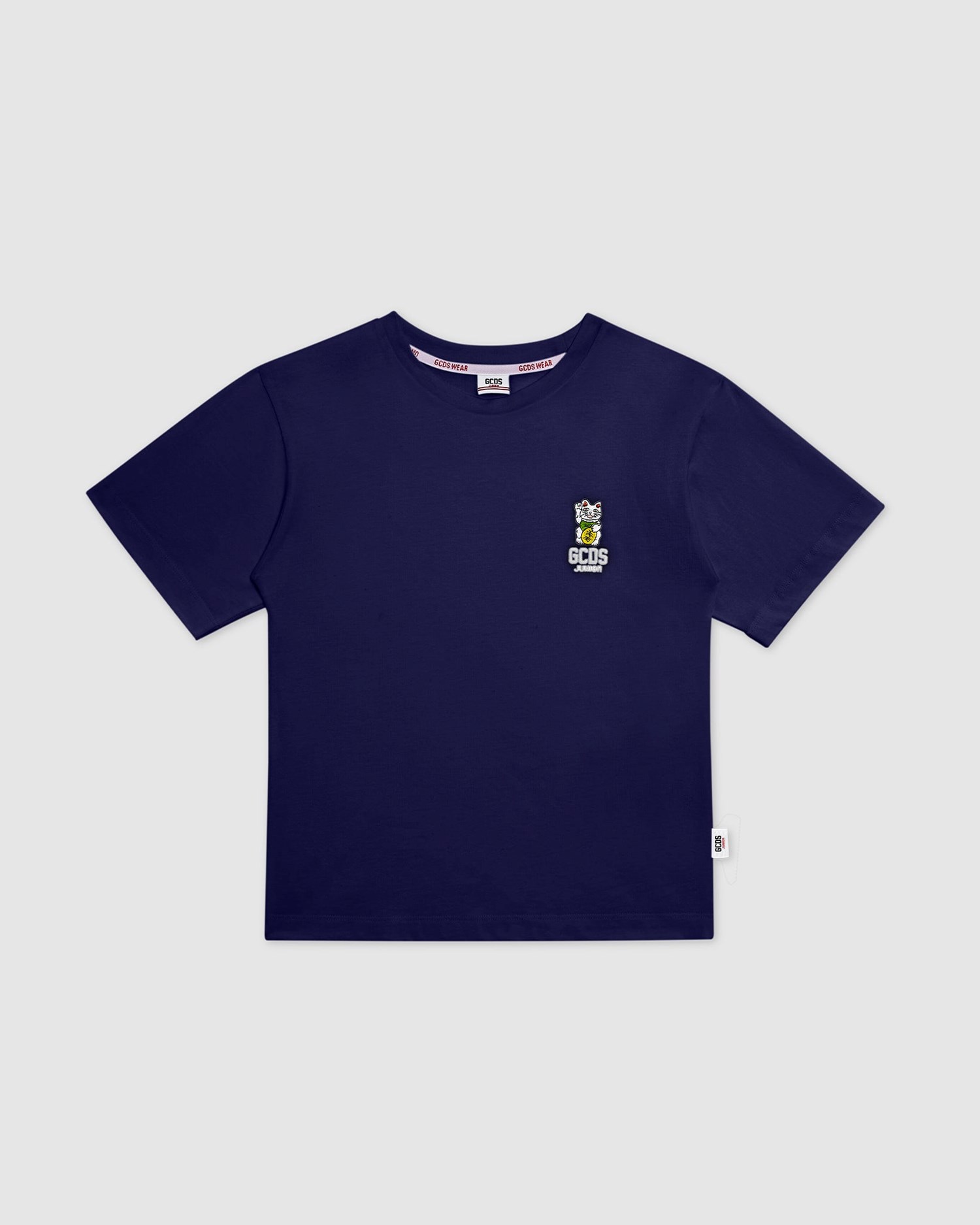 T Shirts GCDS Kittho T-shirt Enfant Bleu Foncé | 648715-PRO