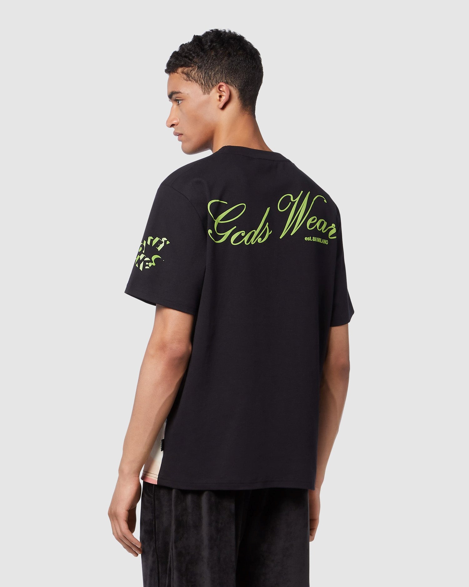 T Shirts GCDS Looney Tunes Regular T-shirt Homme Noir | 256483-ODQ