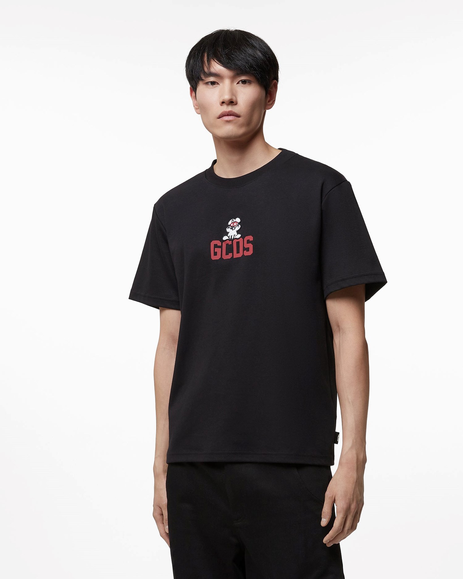 T Shirts GCDS Lunar New Year T-shirt Femme Noir | 814605-TIP