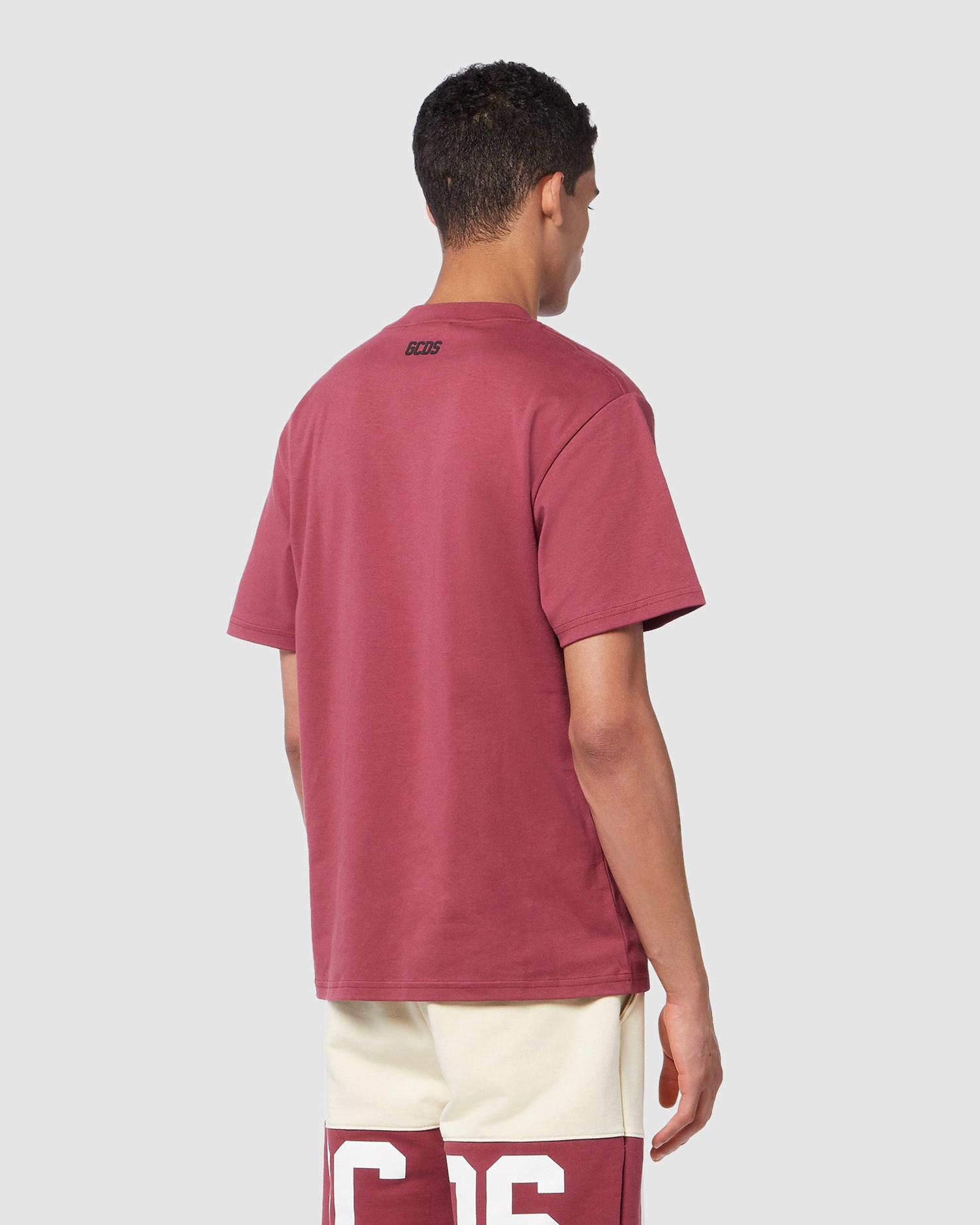 T Shirts GCDS Nightmares Printed Regular T-shirt Homme Bordeaux | 674581-KCH