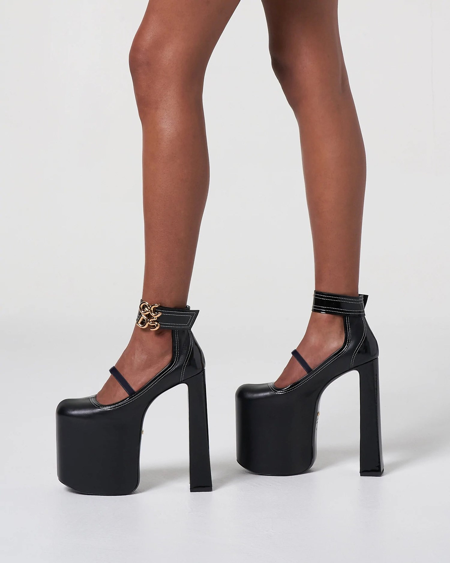 Talons GCDS Divine Heels Femme Noir | 729346-EKA