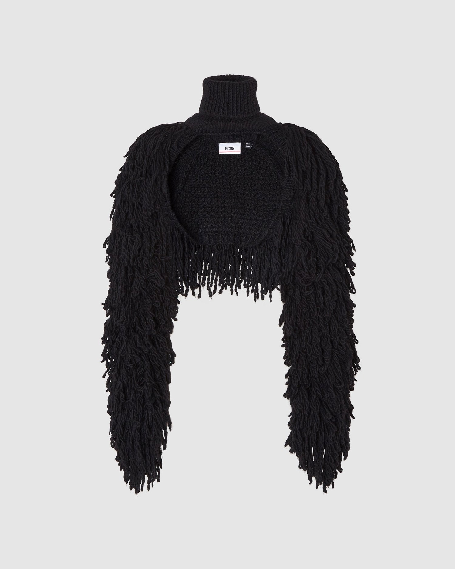 Vestes GCDS Faux Fur Knit Shrug Femme Noir | 920653-ZHR