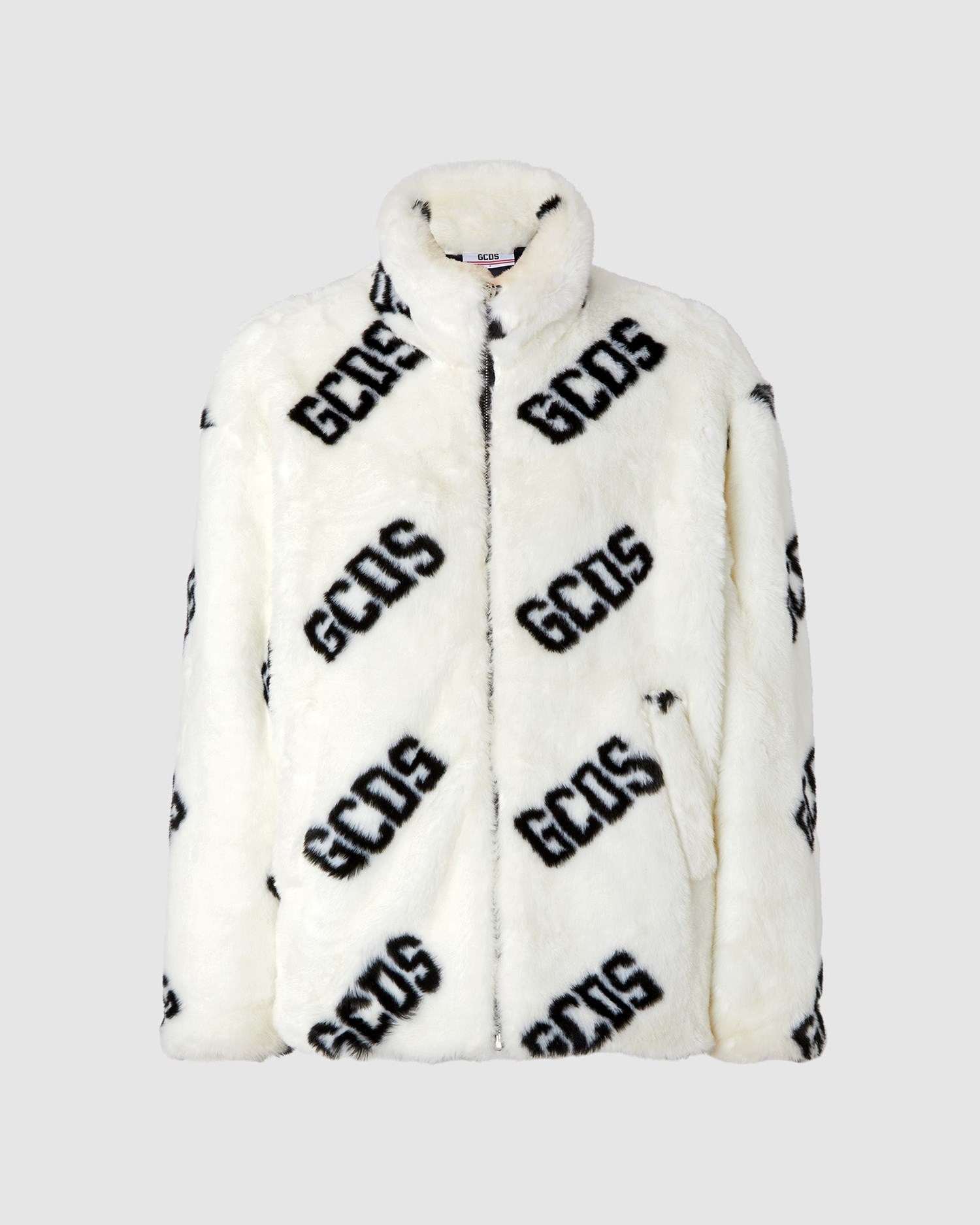 Vestes GCDS Faux Fur Jacket Femme Blanche | 135478-XLT