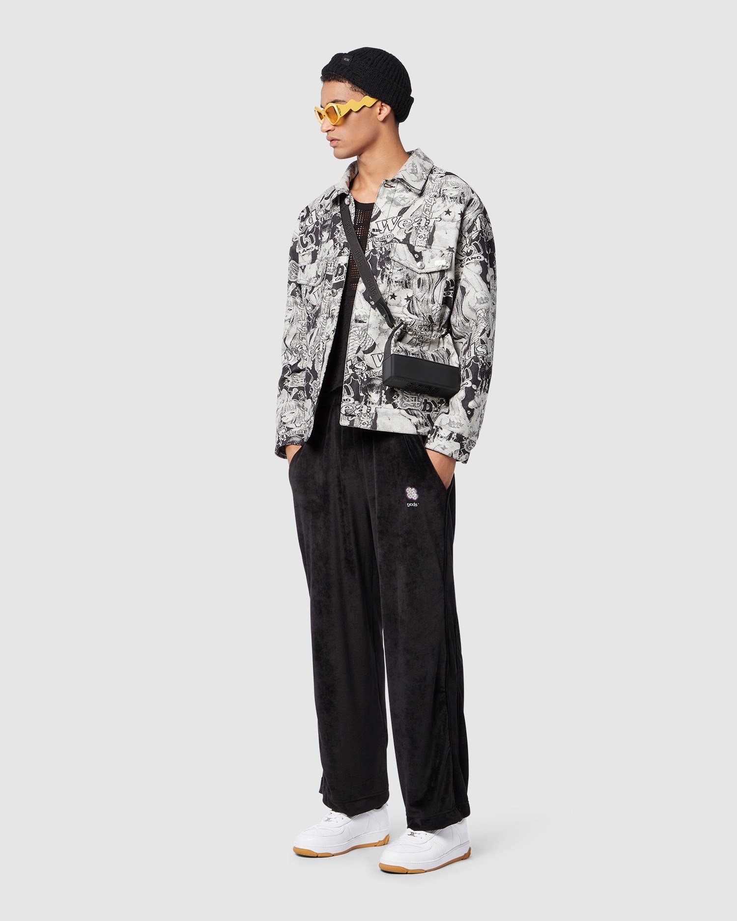Vestes GCDS Hentai Denim Jacket Homme Noir | 629107-RFN
