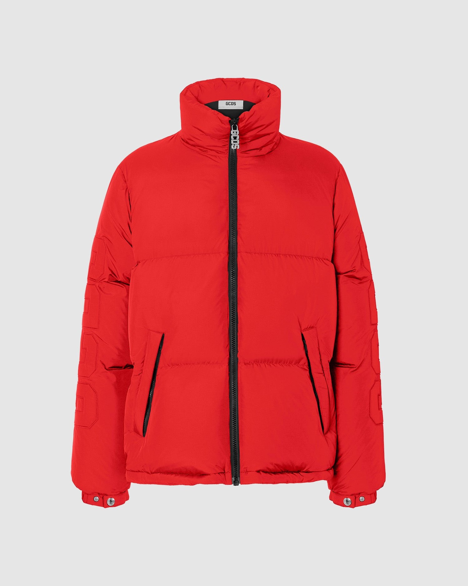 Vestes GCDS Matelassé Puffer Jacket Homme Rouge | 157324-QXU