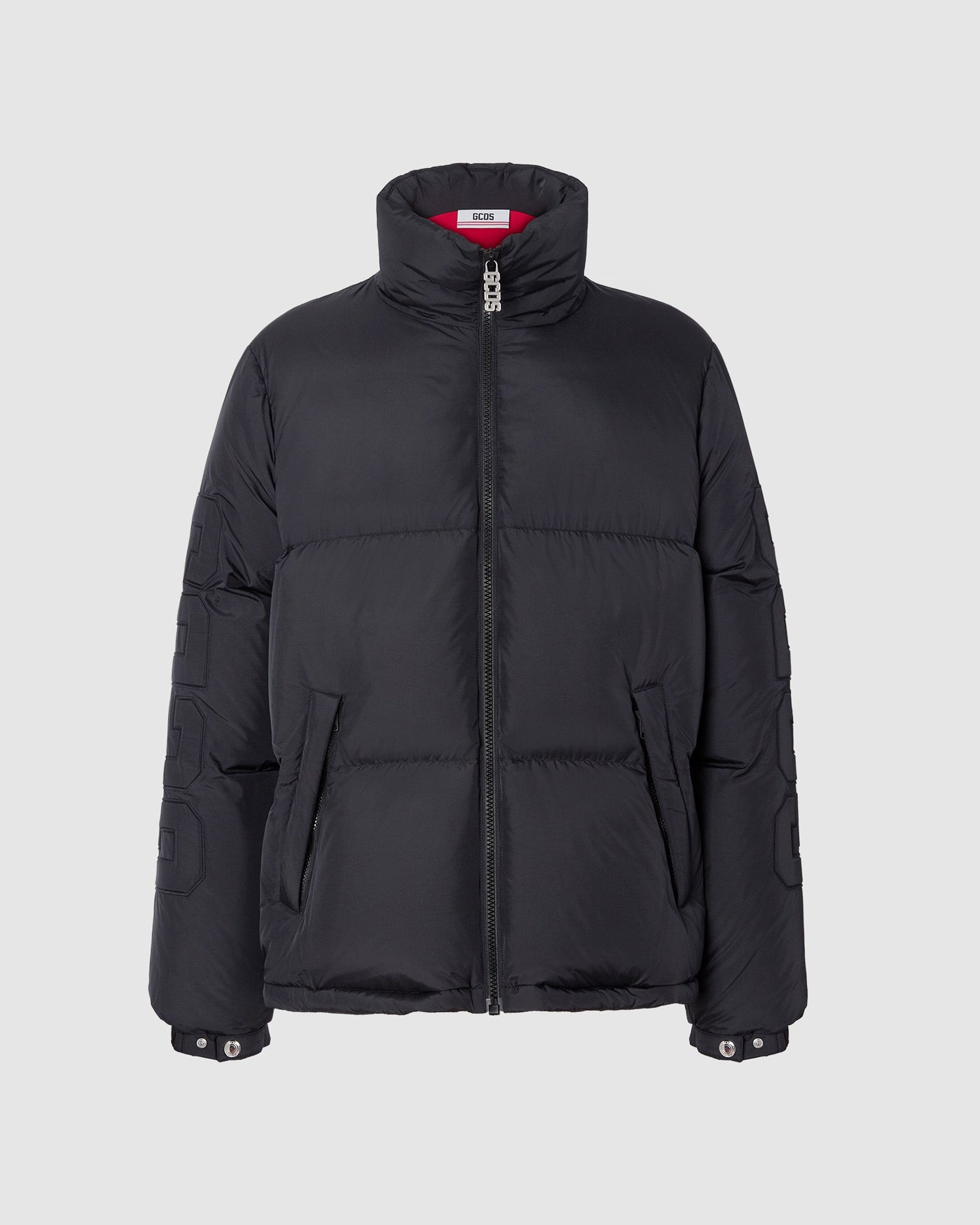 Vestes GCDS Matelassé Puffer Jacket Homme Noir | 169045-ZYK