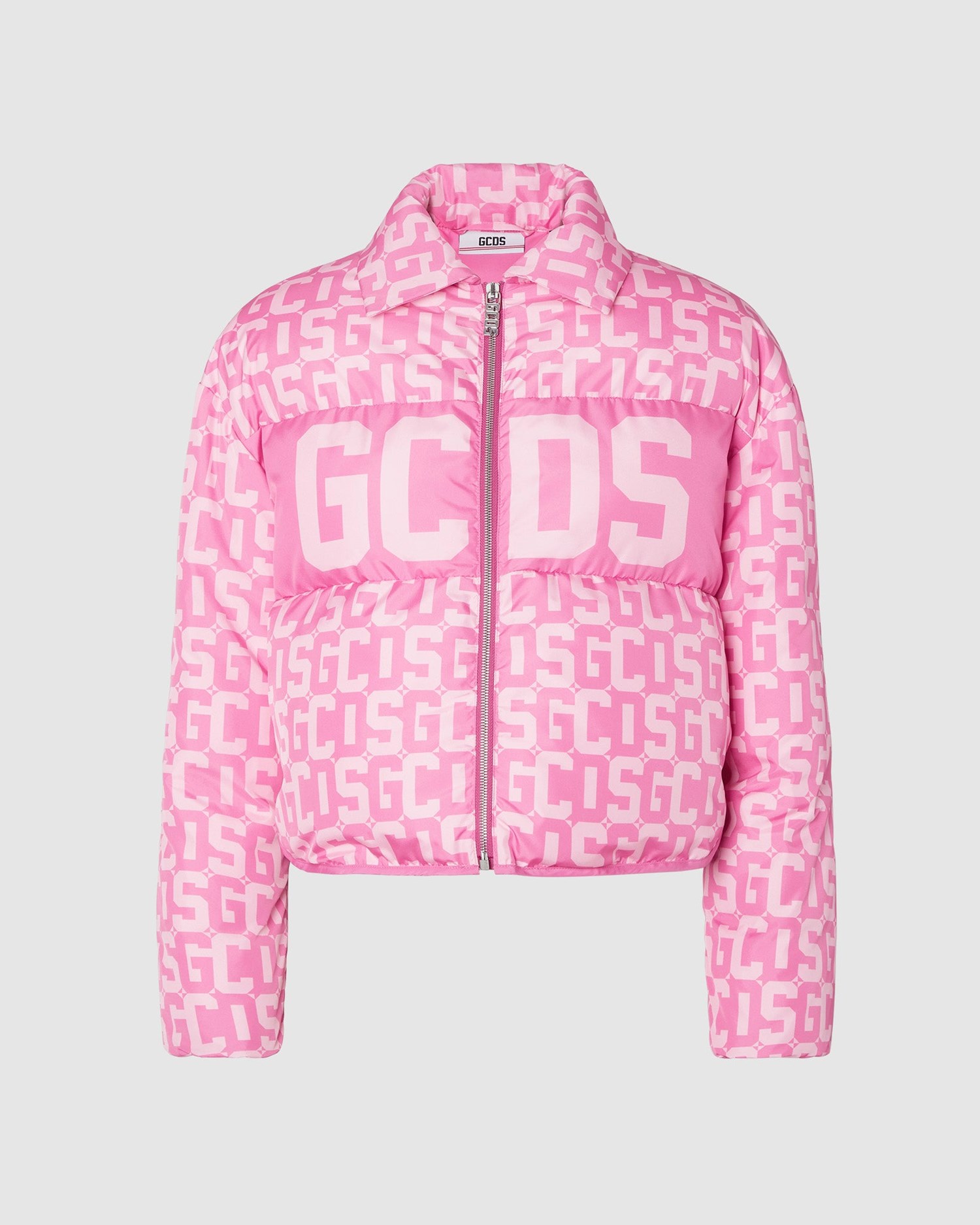 Vestes GCDS Monogram Puffer Jacket Femme Fushia | 126973-ULI