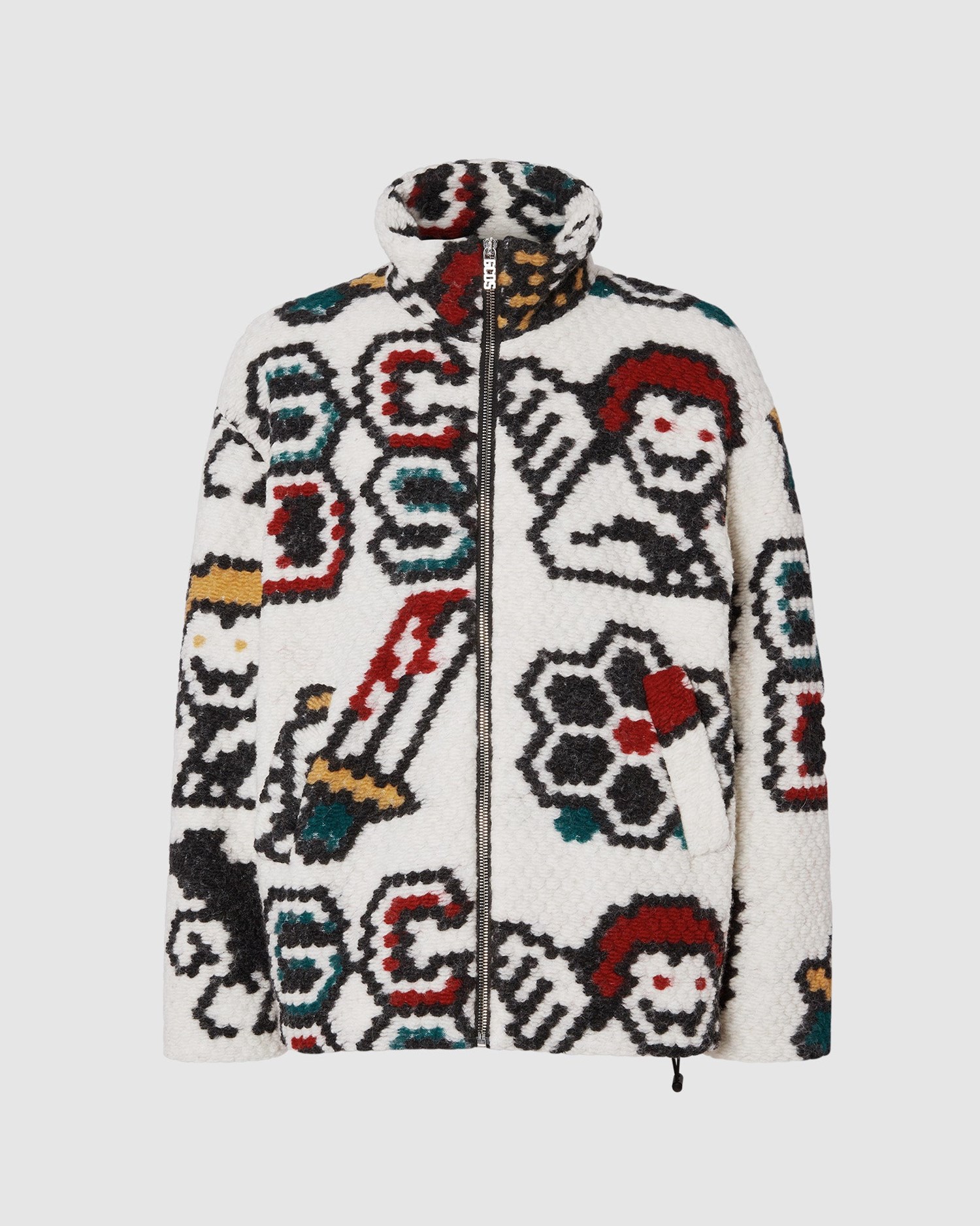 Vestes GCDS Plush Laine Blend Jacket Homme Multicolore | 769210-CPY